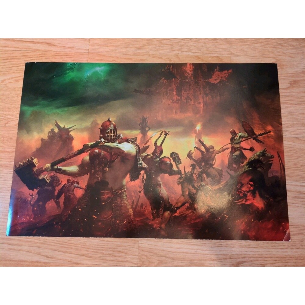 2019 Warhammer Age Of Sigmar Warcry Promotional Poster 17" X 11"
